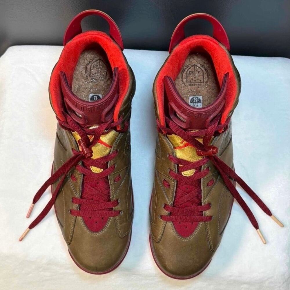 Nike Air Jordan 6 Retro Cigar | 384664-250 | 12M - Picture 5 of 11